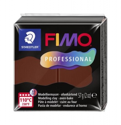 Gyurma, 57 g, égethető, FIMO "Professional", csokoládé