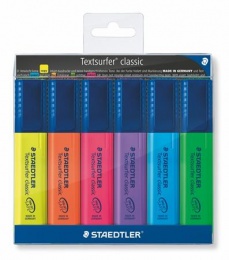 Szövegkiemelő készlet, 1-5 mm, STAEDTLER "Textsurfer Classic 364", 6 különböző szín